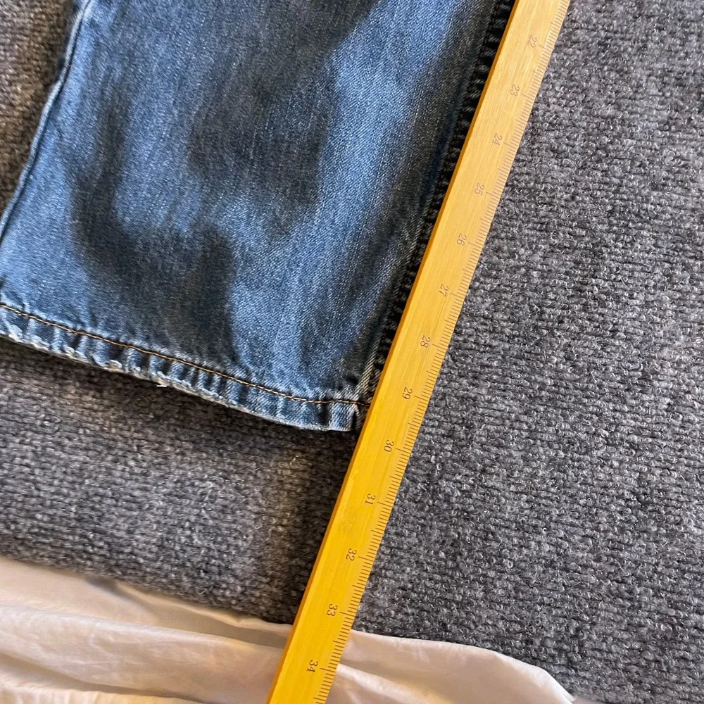 Levis 559 Relaxed‎ Straight Jeans Mens 34x32 Blue Medium Wash 100% Cotton Denim